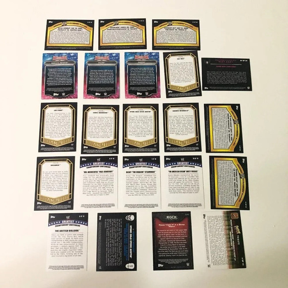 2014 WWE  Topps Lot of 22 Wrestling Cards Championship Contenders Wrestlemania - Picture 10 of 16